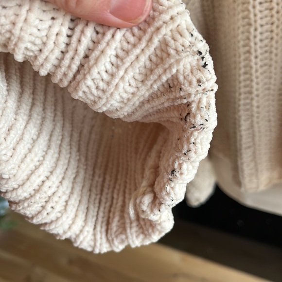 Chunky Knit Sweater Roomy Comfy Crochet Womens One Size - Picture 10 of 15